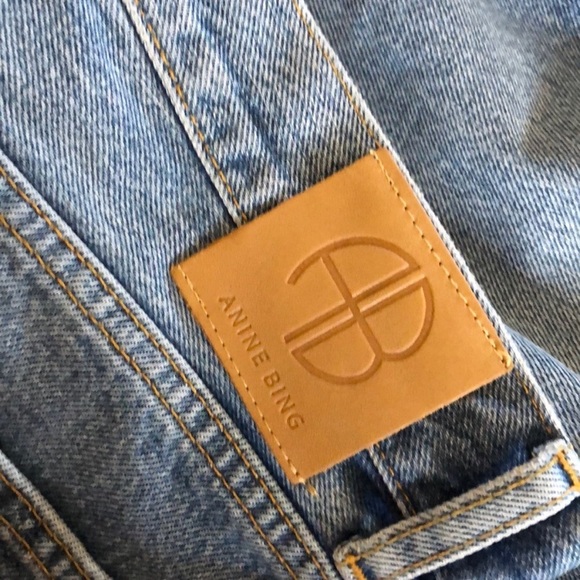 NEW Anine Bing Jackie Blue Jeans - Picture 5 of 8